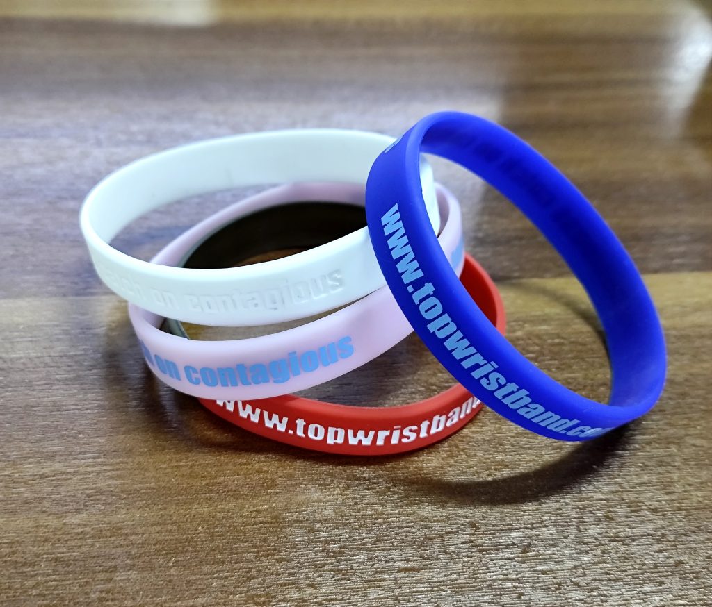 Advertising wristbands
